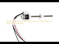 15mm diameter mikro Linear Stepper Motor dengan 5VDC Lead Screw Bipolar dengan slider plastik