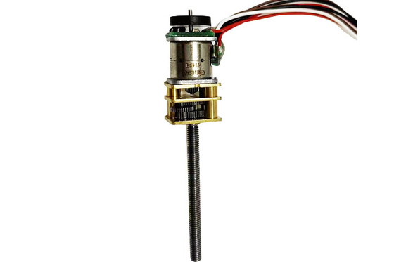 18° Step Angle 5Vdc gear motor 10mm screw motor stepper motor dengan encoder cocok untuk peralatan medis