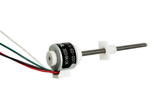 Sudut langkah 18 derajat 15mm drive eksternal magnet permanen motor stepper linier