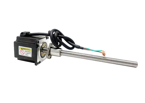 Nema 23 57mm Hybrid Ball Screw Stepper Motor 1,8° Step Angle 4 Lead Wire Untuk Peralatan Diagnostik Medis