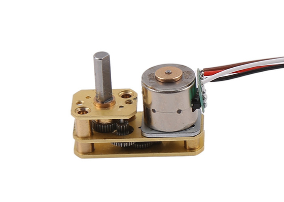 10mm Worm Mini Gear Stepper Motor 5V Horisontal Sudut Kanan 2 Fase