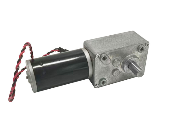 Motor listrik torsi tinggi 24v DC Motor dengan Worm Gearbox DC Motor