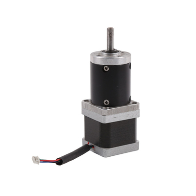 1.8 Tingkat 0,9 Stepper Motor 42mm (NEMA17) Dengan Planetary Gearbox Multiple dari 3:1 sampai 200:1 dari rasio Gear