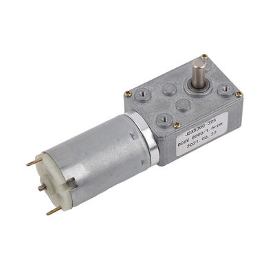 90 derajat Double Shaft Worm Gear Motor 24V Silinder DC Motor Motor diameter 31mm