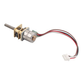 5 Volt 10mm Micro Stepper Motor, Compact 2 Phase 4 Wire Disesuaikan Dc Geared Motor VSM10-816G