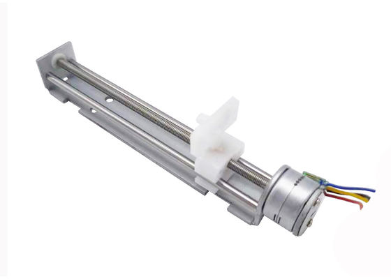 Plastik Slider Linear Stepper Motor dengan 21mm Stroke 0.025mm Length Step dan M3 * 0.5P Thread